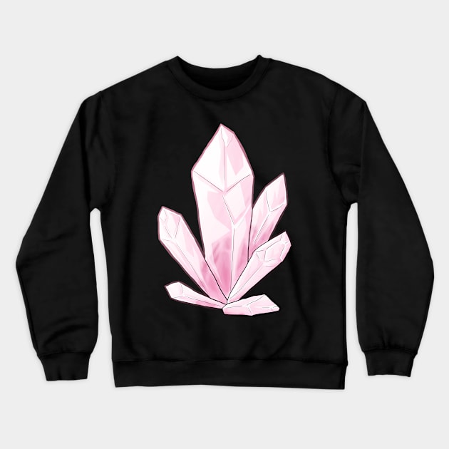 Rose Quartz Crewneck Sweatshirt by geckohivemind